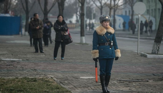 In the North Korean traffic police choose only pretty girls In the North Korean traffic police choose only pretty girls