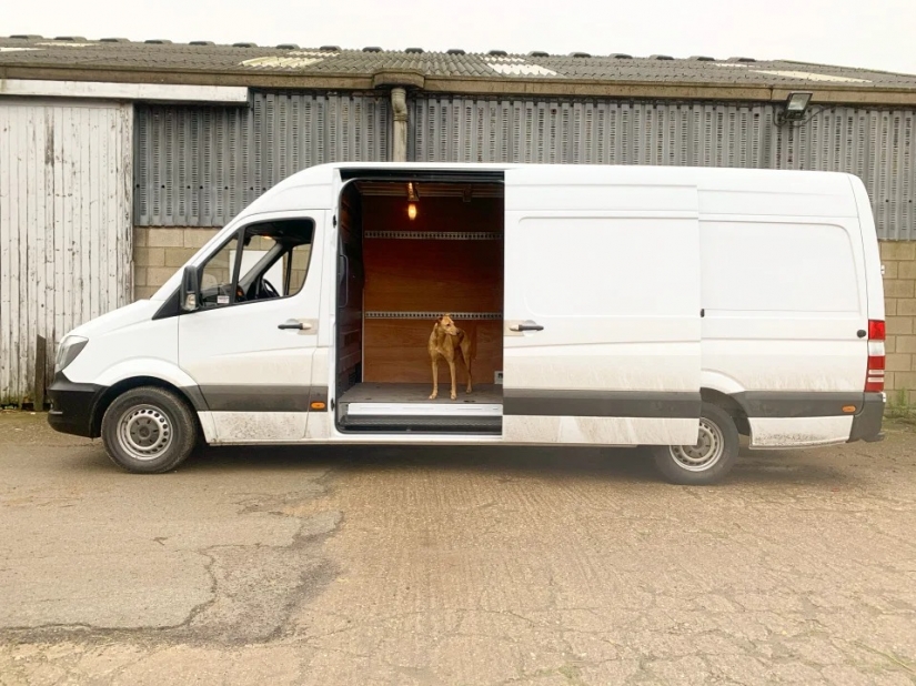 Increíble transformación: la pareja de gran Bretaña volvió a la furgoneta en una acogedora casa sobre ruedas