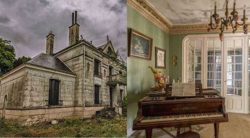 Inside the mysterious French mansion, which is 20 years worth of abandoned