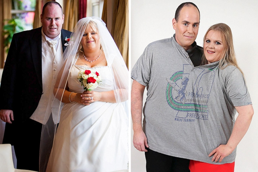 Inspiradoras fotografías de las parejas antes y después de la pérdida de peso