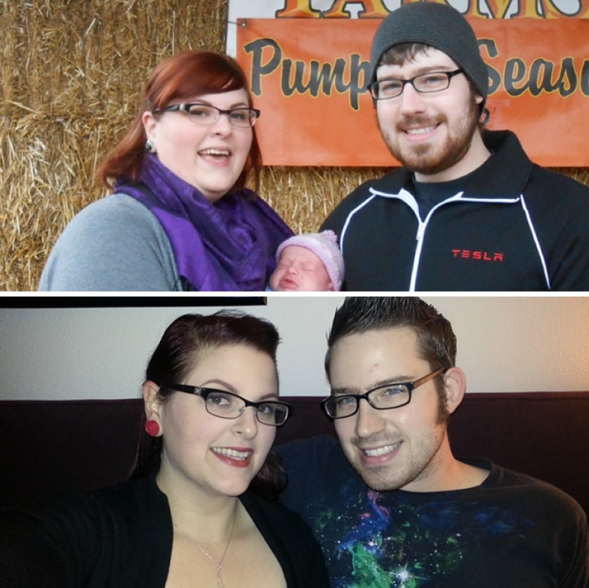 Inspiring photographs couples before and after the weight loss