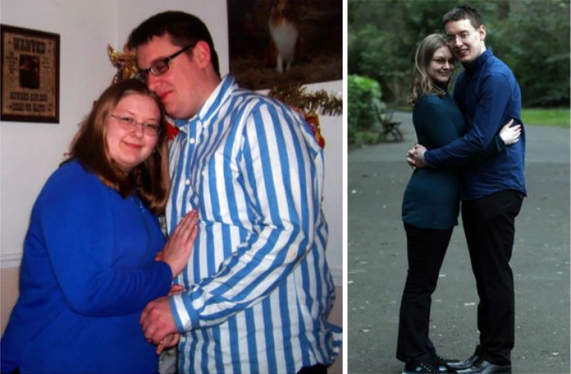 Inspiring photographs couples before and after the weight loss