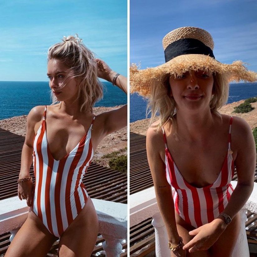 Instagram vs La modelo reveló el secreto, mostrando el ideal y el real de la foto