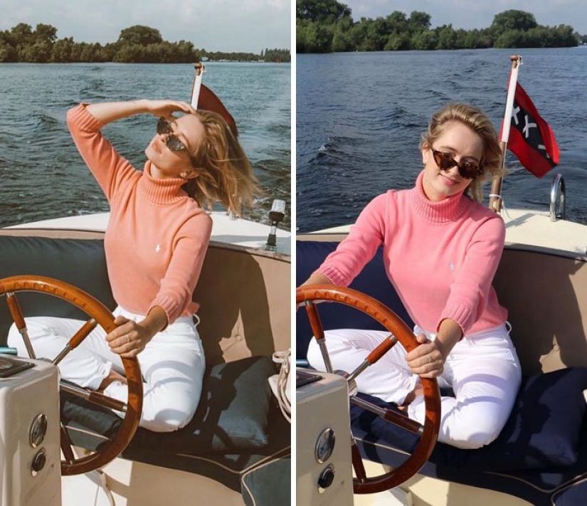 Instagram vs La modelo reveló el secreto, mostrando el ideal y el real de la foto