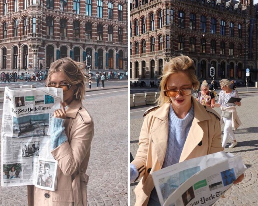 Instagram vs. The model revealed the secret, showing the ideal and the real photo