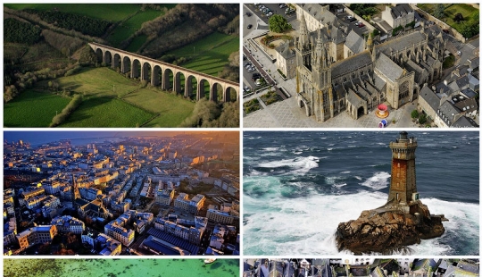 La belleza de Francia con la altitud La belleza de Francia con la altitud