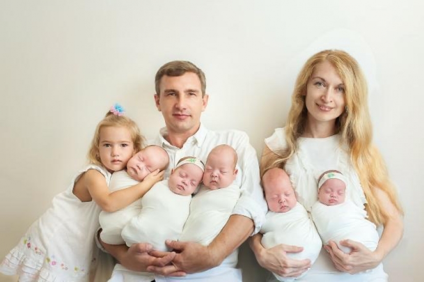 La historia de un grande de Odessa Oksana Kobylecki, tras el nacimiento de cinco gemelos marido engañado