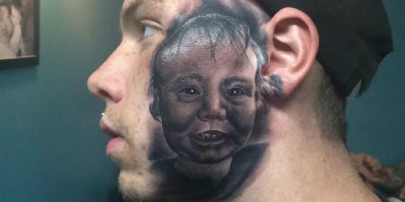 La madre no se le reconoce: el más loco tatuajes faciales
