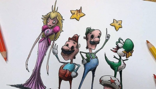 La piel de gallina: artista convierte los caracteres de la historieta en monstruos