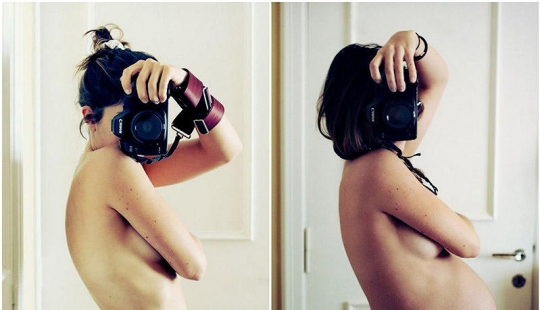 Las 40 semanas de embarazo diez de auto-retratos