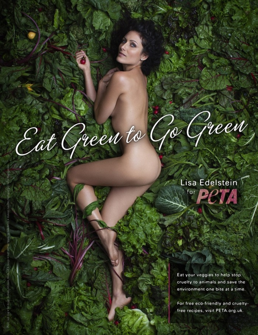 Las celebridades que se desnudó para la participación en antimirova campaña de PETA