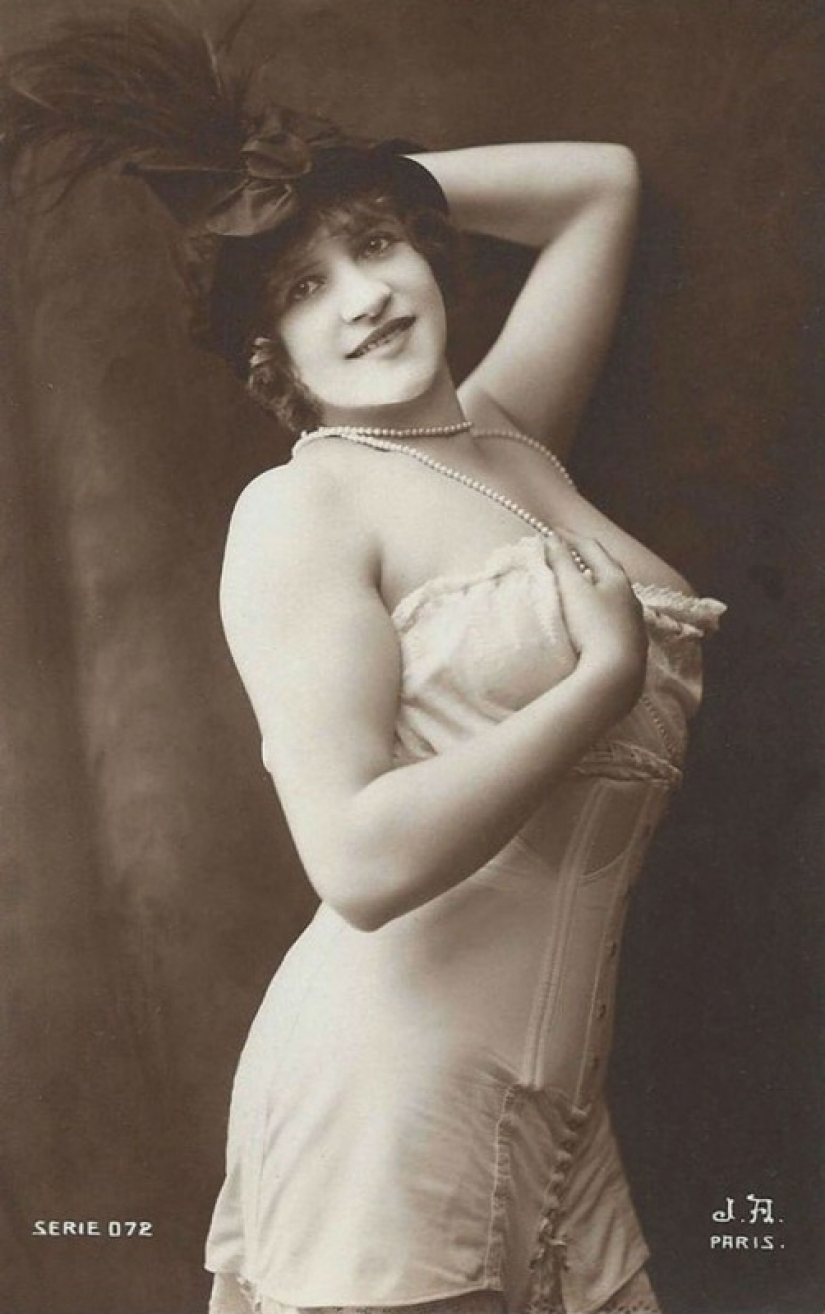Las chicas más hermosas del mundo en las postales de 1900-erótico