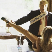 Las imágenes que Donald trump se quema