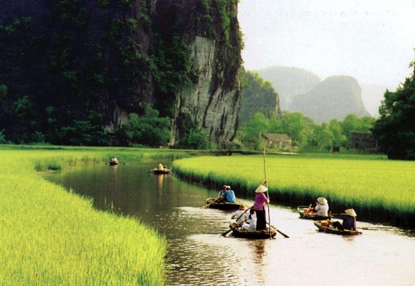 Las montañas y los campos de arroz de Tam COC