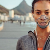 LEAF, the first innovative transparent mask that protects without hiding the face