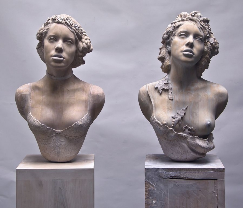 Los problemas de identidad: provocativa esculturas de mujeres desnudas