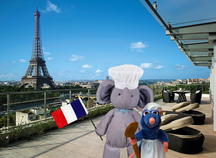 Lost Teddy elephant travels the world