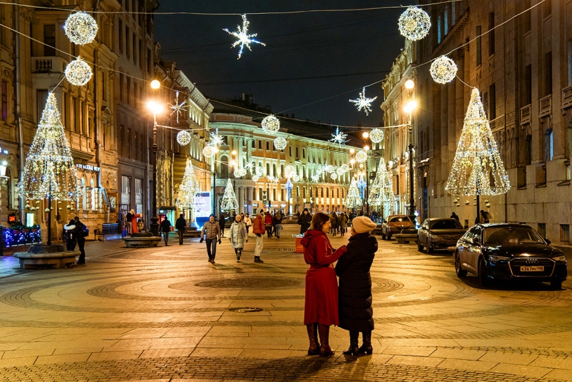 Luces de navidad en Rusia: como decorado para el año Nuevo, la ciudad rusa