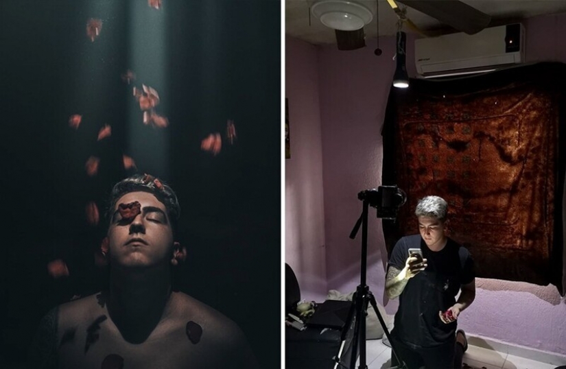 Mexican photographer Omaha showed unremarkable backstage of beautiful pictures