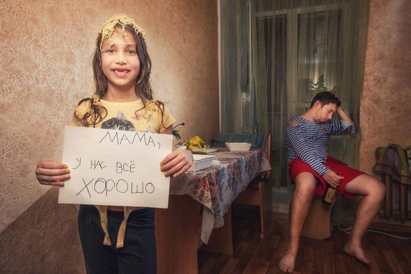 "Mom, we are doing well": father and daughter made a report, from which the mother becomes ill