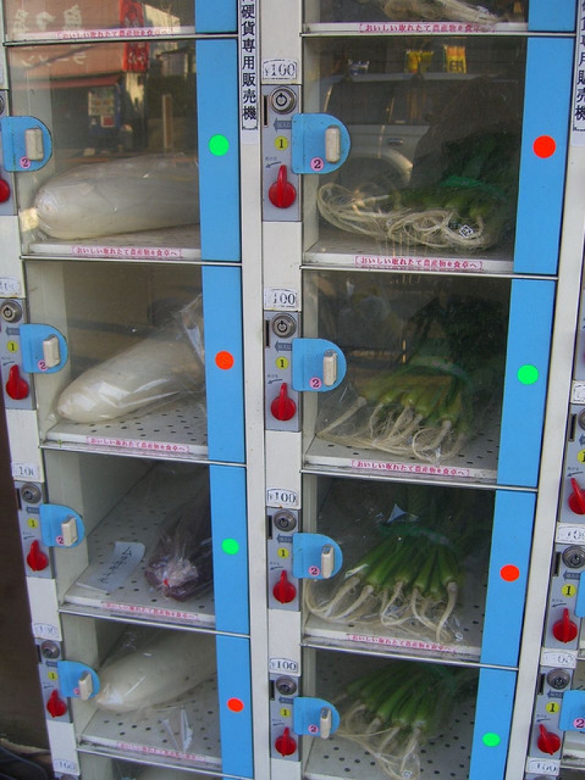 Máquinas expendedoras en Japón