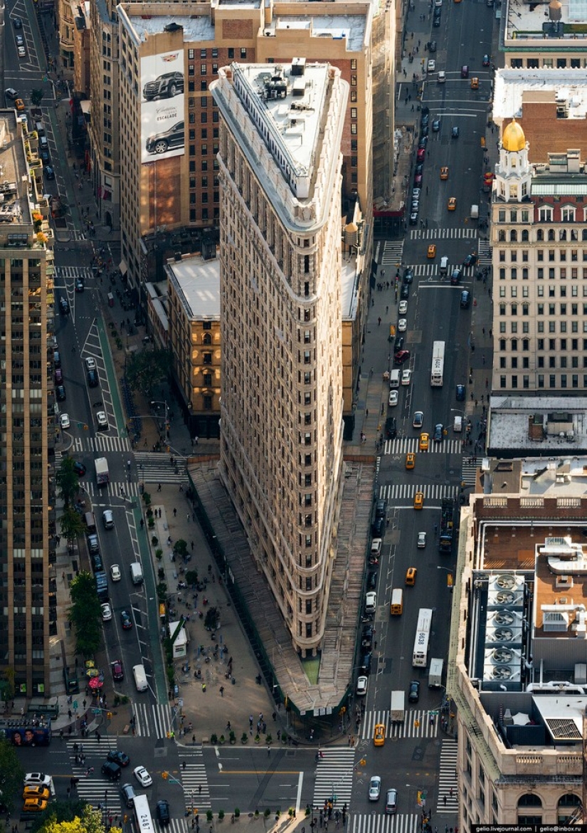 New York from the height of bird flight