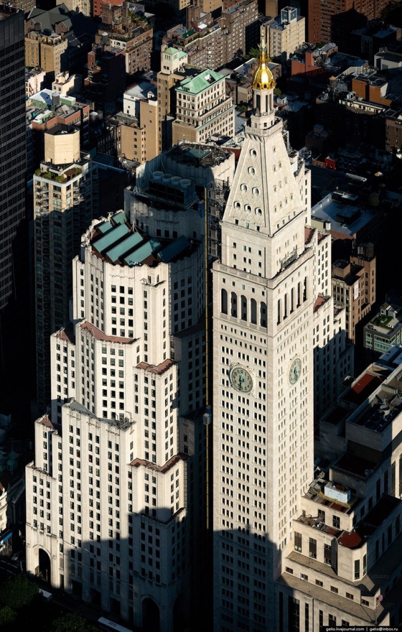 New York from the height of bird flight