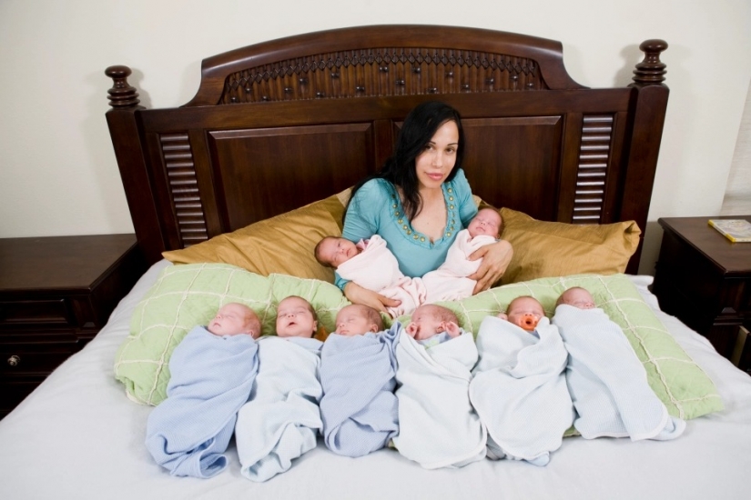 Not hunger, but a healthy diet! Users of social networks concerned than "Octomom" feed his 14 children