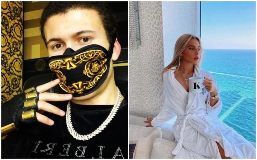 On the style: the rich kids in designer masks boast in self-isolation in luxurious villas