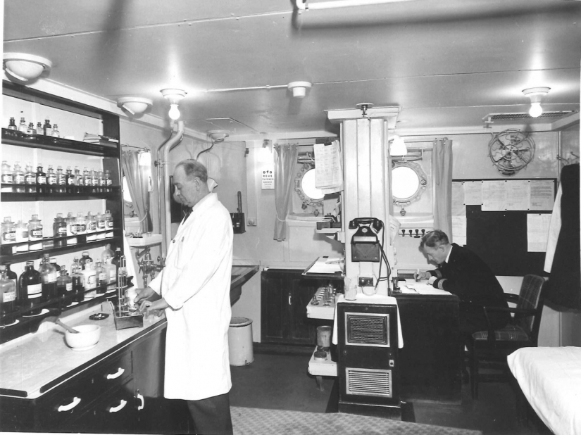 Parecía de primera clase en los barcos de crucero antes de la era de los aviones