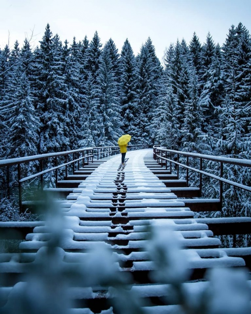 Peaceful winter landscapes by German photographer