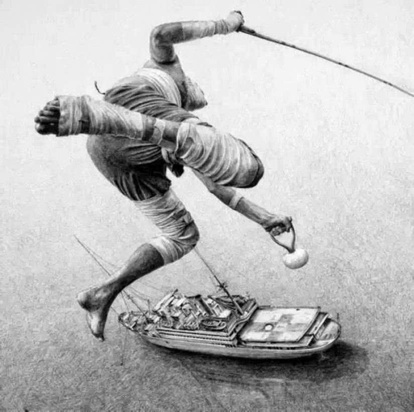 Pencil masterpieces, like the black and white photos