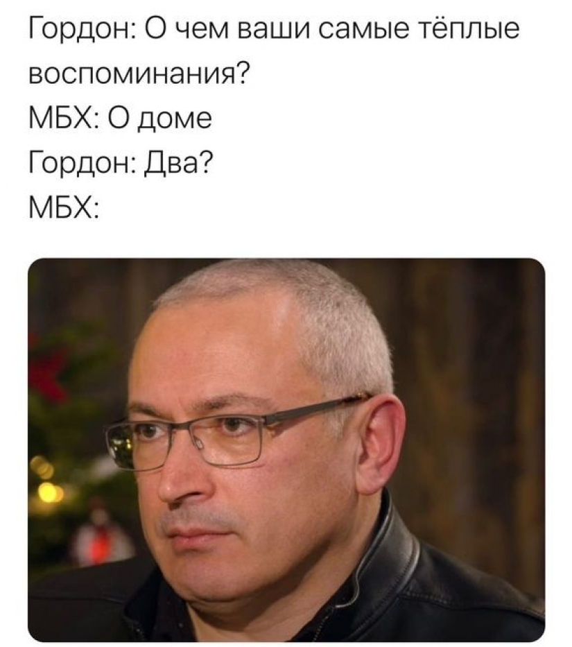 Periodista ucraniano Gordon, bromeó en una entrevista con Jodorkovski y creó un nuevo meme