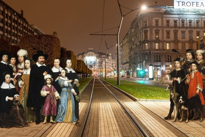 Photographer settled in Budapest characters of classic paintings