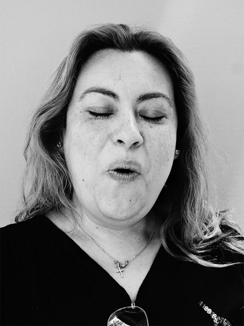 Poignant moment: portraits of people who have tried the hottest pepper in the world
