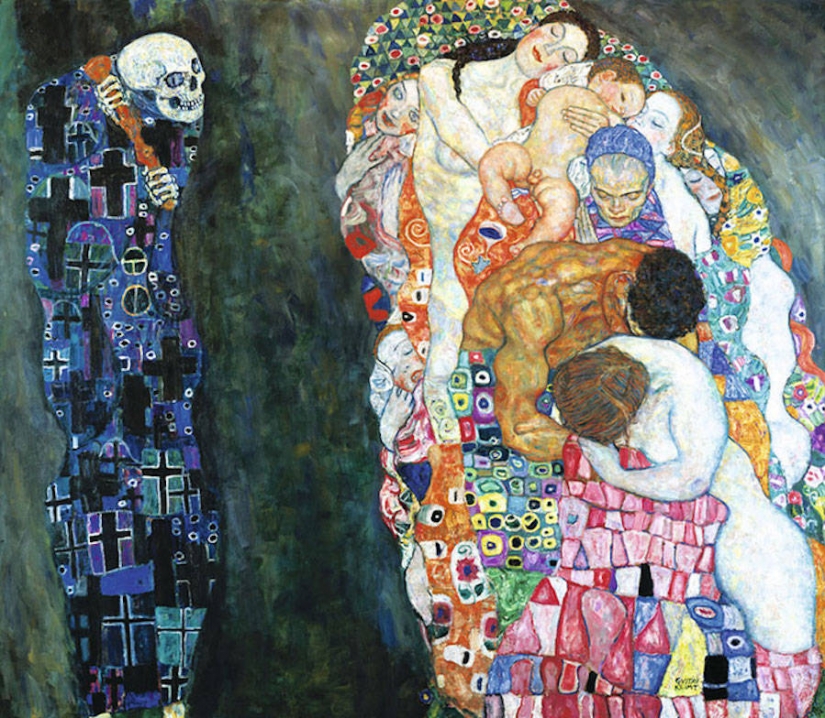 Real model has recreated famous paintings by Gustav Klimt