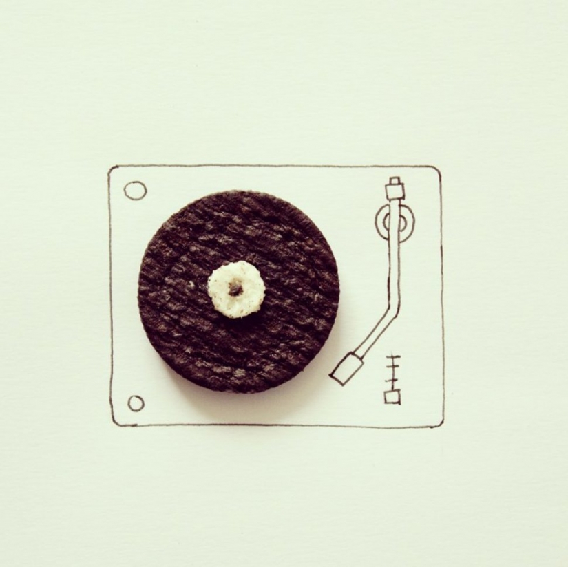 Real works of art out of everyday items and food