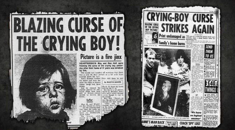 Revenge of the "Crying boy": hunted by the picture-the arsonist