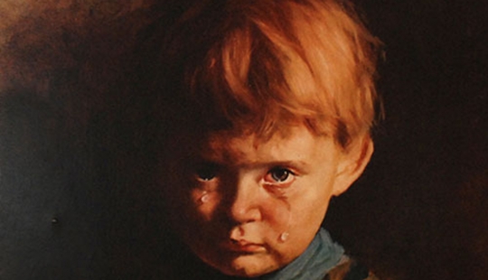 Revenge of the "Crying boy": hunted by the picture-the arsonist