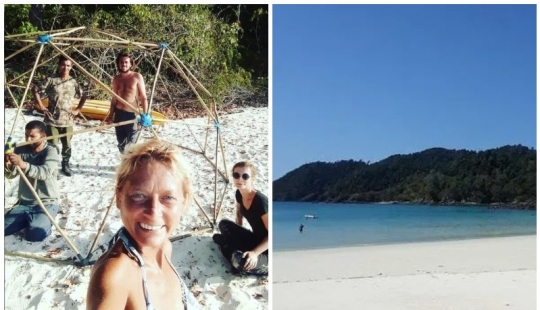 Robinsons en cuarentena: mujer Británica y sus compañeros atrapados durante una pandemia en una isla salvaje Robinsons en cuarentena: mujer Británica y sus compañeros atrapados durante una pandemia en una isla salvaje