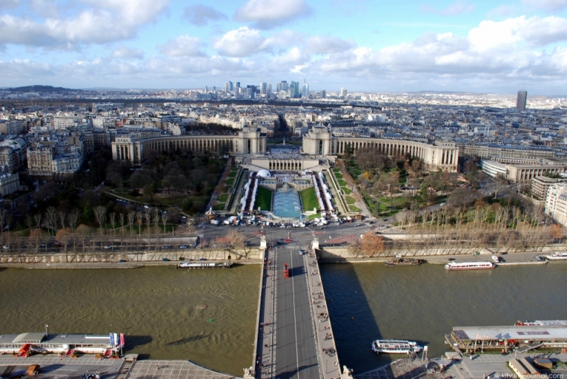 Se parece a París desde la torre Eiffel