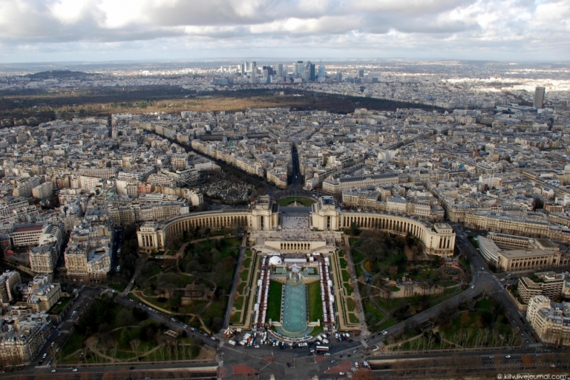 Se parece a París desde la torre Eiffel