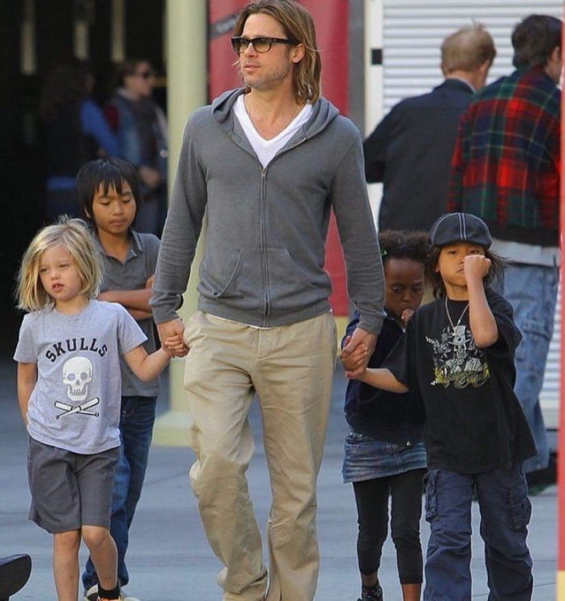 Shiloh, a 13-year-old daughter of brad pitt asks his father to protect her from coronavirus