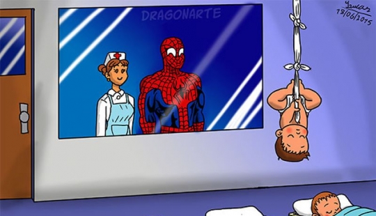 Si los superhéroes eran niños: 10 encantador y divertido ilustraciones