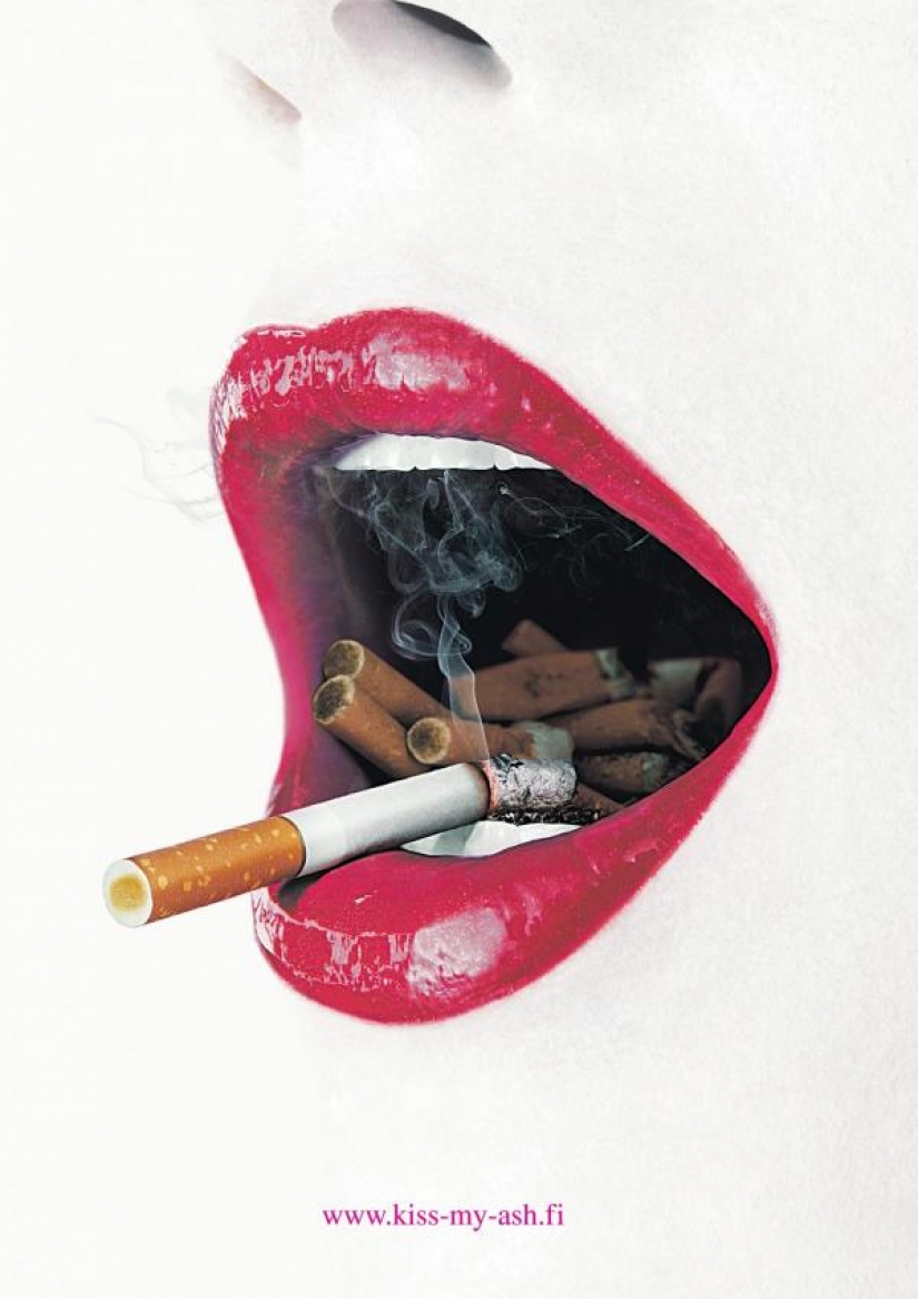 Smoking kills: examples of the most shocking anti-Smoking ads