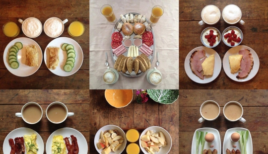 Symmetric Breakfast in Instagram