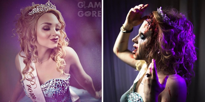 Terriblemente encantador: maquillaje artista autodidacta demuestra la muerte de las princesas y las estrellas del pop