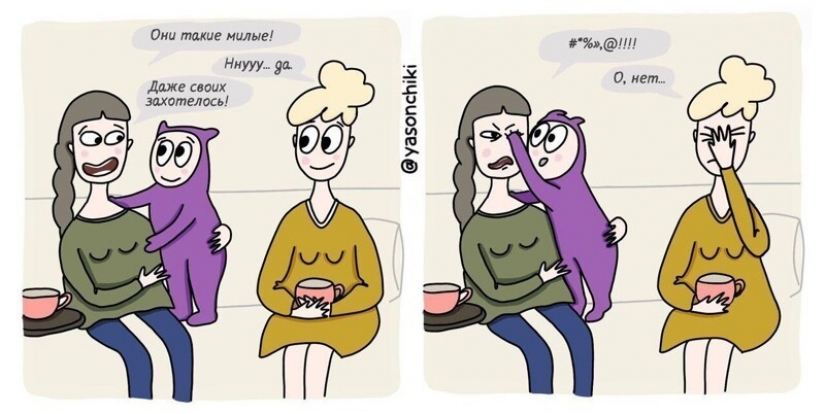 The artist from St. Petersburg publishes comics about life and parenting