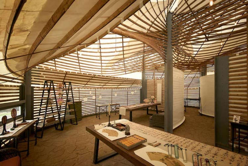 The Chinese response to brick: in China, bamboo has built a mini-city