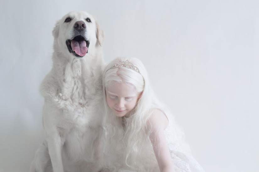 The hypnotic beauty of albinos in the project Julia Taits